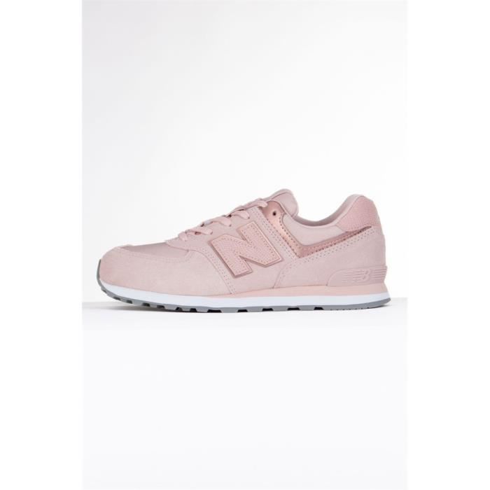 Chaussures Homme New Balance 574 Rose Dessus Textile Lacets