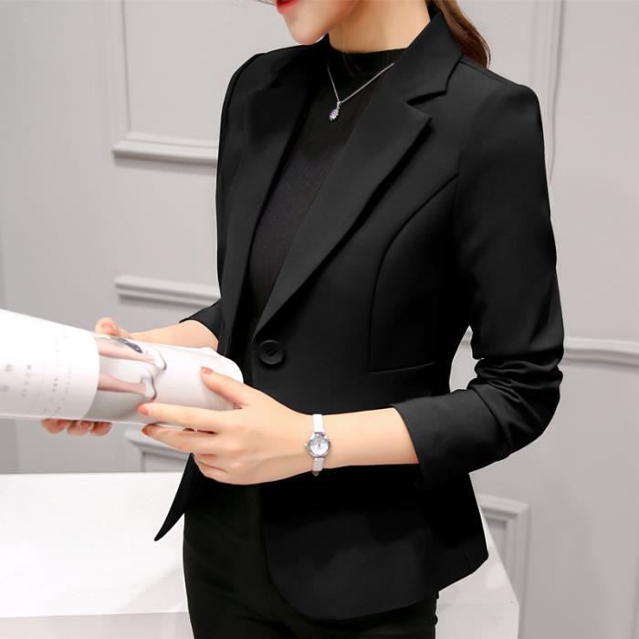 Blazer Femme MINTLIMIT - Manches 3/4 Froncées, Ouvert, Col Châle, Poches, Plusieurs Couleurs Disponibles - 6