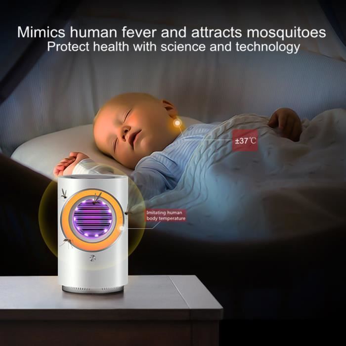 Lampe anti-moustique USB Électrique Pas de bruit Pas de rayonnement  Insecticide Tueur Piège à moustiques - Cdiscount Jardin