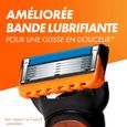 Rasoir Gillette Fusion5 - Homme - Lames multiples - Tête lavable - Noir-2