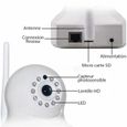 Camera de surveillance pour bébé PTZ13  720P WIFI - Rotation 90° - 355°-2