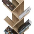 Mondeer Bibliothèque Étagère de livres - Etagère Bibliothèque - Etagère en bois - Etagère de rangement - Etagère-2