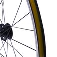 Kit vélo électrique roue arrière et avant 29'' en alliage d'aluminium VTT 7-12 s Frein à disque avec levier de serrage rapide NOIR-2