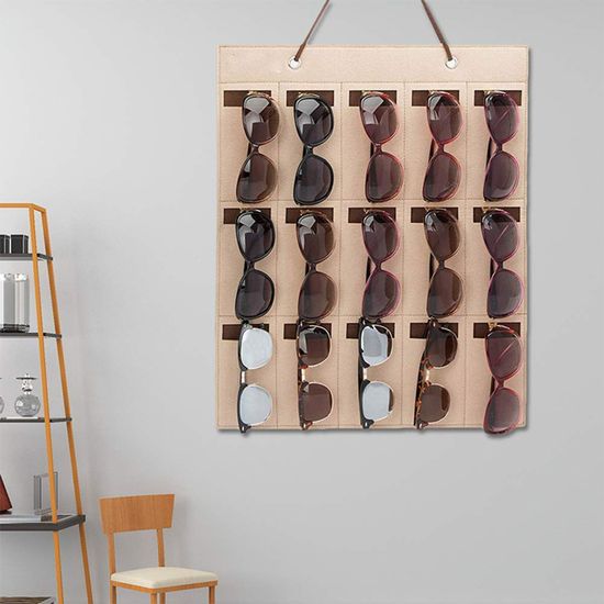 Lot De 6 Supports Adhésifs Pour Lunettes De Soleil - Organisateur Mural Coloré - Alliage De Zinc, Facile à Coller