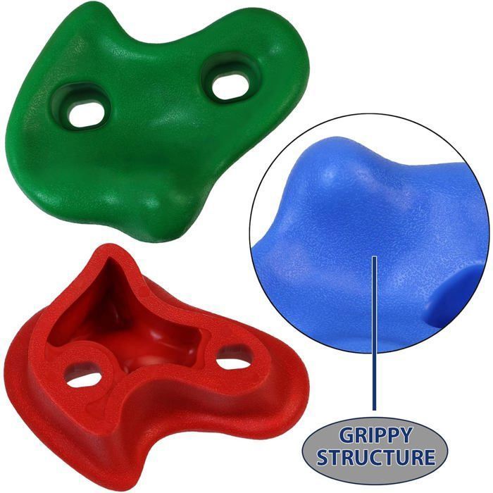 Prises D'Escalade 18 Prises D'Escalade D'Arbre Ninja Avec Six Sangles Pour Enfant Et Adulte Chargé MAX 300 KG