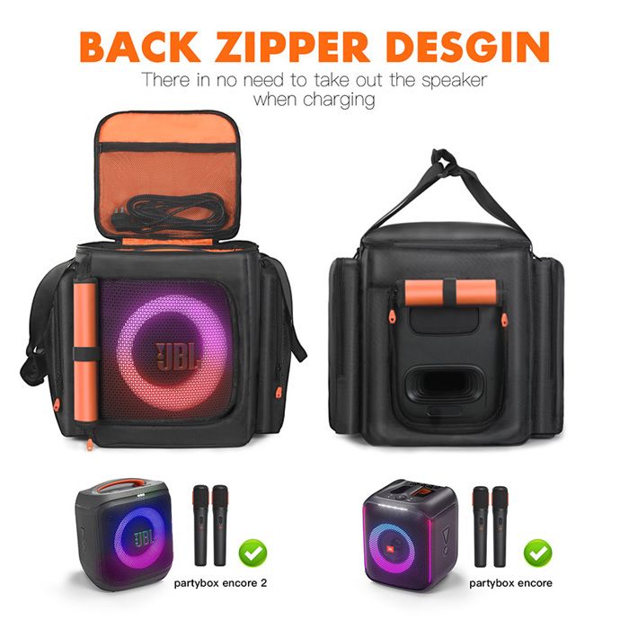 Sac De Transport Pour Enceinte JBL PartyBox Encore Essential - Mallette Avec Bretelle, Protection Molletonnée