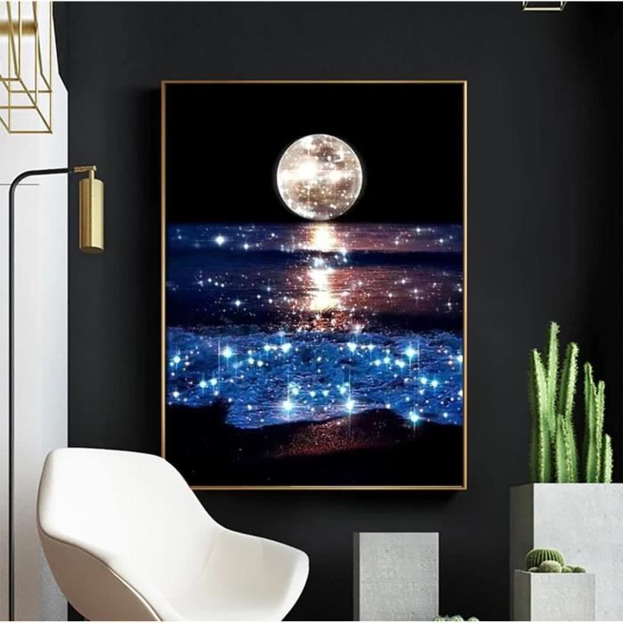 5D Diamond Painting Adultes, Enfants, DIY Broderie Champignon Diamant Painting Kit Complet, Peinture Diamant Artisanat Strass Point De Croix Painting Pour Décoration Murale Intérieur 40x80cm HU-2402