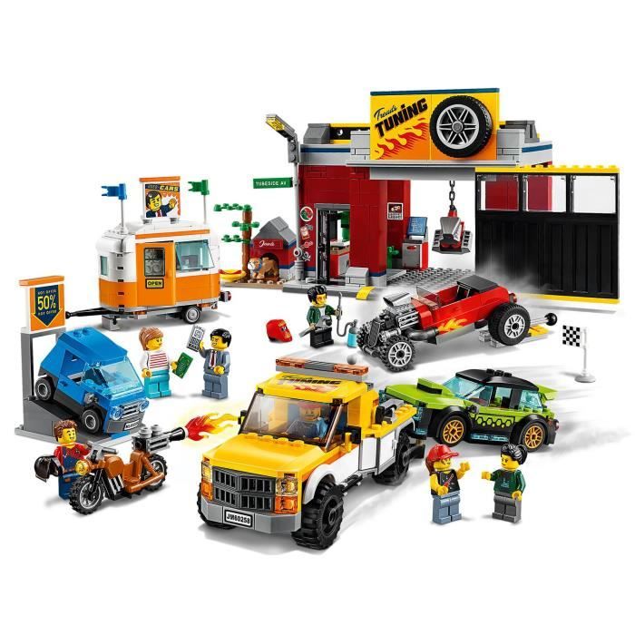 LEGO® City 60258 L'atelier de tuning, Garage Petites Voitures, Idée Cadeau  et Jouet Camion pour Enfants de 6 ans et + - Cdiscount Jeux - Jouets