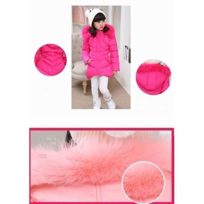 Manteau Bébé Fille Fausse Fourrure - Cape Chaud Hiver Automne - Blanc Ou Rose - Tailles 70 à 100cm (0-24 Mois)