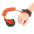 Orange Harnais de sécurité & Corde Poignée Anti-Perte & Bracelet élastique, 1.5 metres sangle pour bébé enfant-3