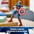 LEGO® Marvel 76258 La Figurine de Captain America avec Bouclier, Jouet et Décoration Avengers-3