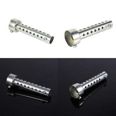 Lot 2 Silencieux Échappement Moto 42mm Universel Argent - DB Killer Chicane Court Silencieux Court