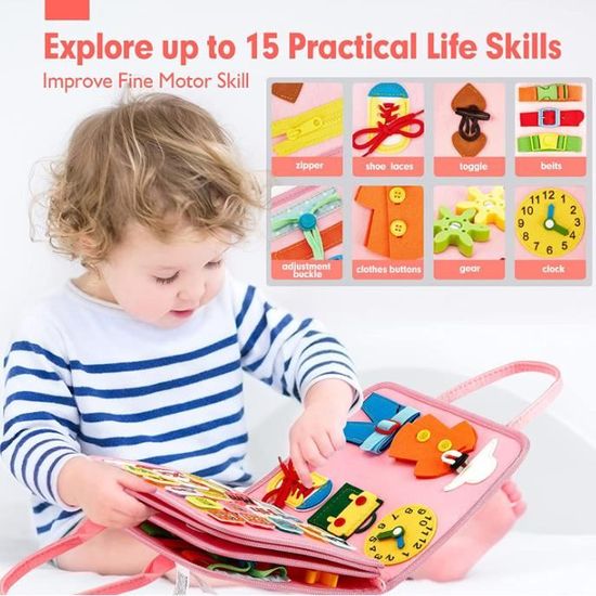 Jouet bébé 1 an busy board montessori activité et développement Jouet bébé 1 an busy board montessori activité et développement