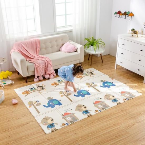 Tapis De Bebe Portable Pliable Bebe Escalade Pad 2 1 5m Bebe Tapis De Jeu Mousse De Mousse Pad Xpe Insipide Parlor Jeu Couverture Cdiscount Jeux Jouets