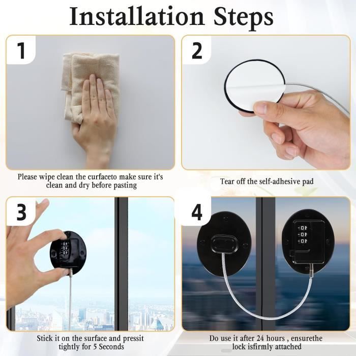 Binnan 2 Verrous De Réfrigérateur à Code - Serrure Enfant Sécurité 3 Chiffres Pour Frigo, Armoire, Fenêtre - Sans Clé