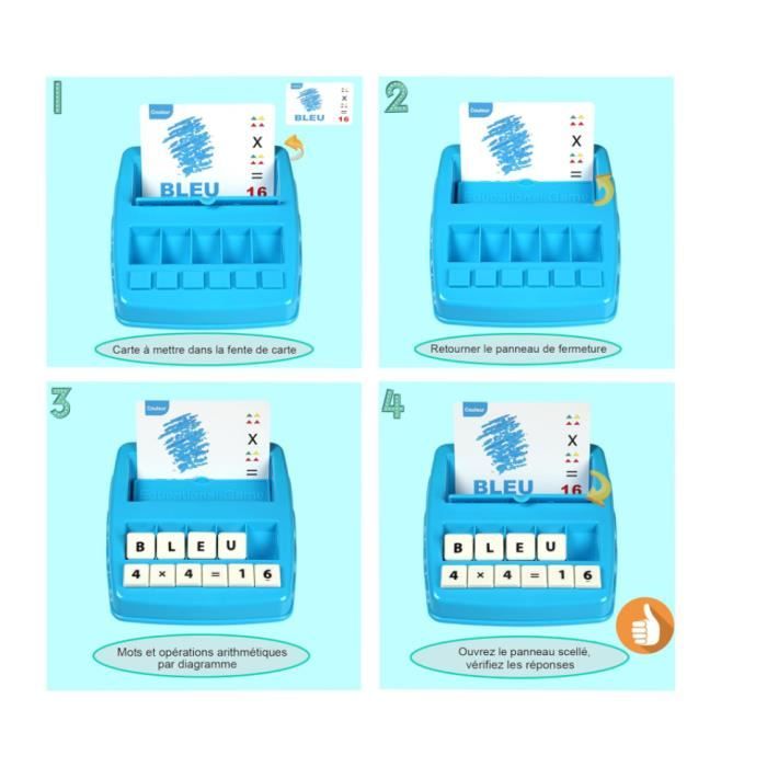 Jeu Pédagogique 3 Ans Et Plus Jeux D'Orthographe Montessori - Jouet Éducatif Bois Lettres Et Cartes Pour Apprentissage Enfants