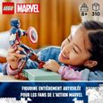 LEGO® Marvel 76258 La Figurine de Captain America avec Bouclier, Jouet et Décoration Avengers-4