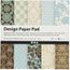 Papier Scrapbooking Design Bleu Et Marron 15 X 15 Cm 50 Feuilles Achat Vente Bloc Note Papier Scrapbooking Design Cdiscount