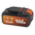 Batterie 2x20V 2,5Ah Li-ion pour outil Dual Power POWDP9037 - DUAL POWER - Compatible avec outils 40V & 20V-0