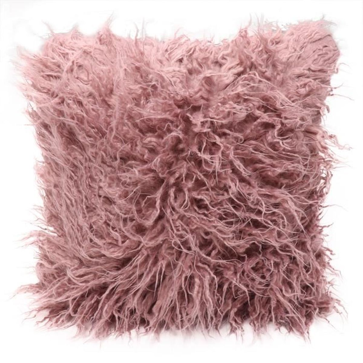 Housse De Coussin Fausse Fourrure Blanc — Lamichaure.Com