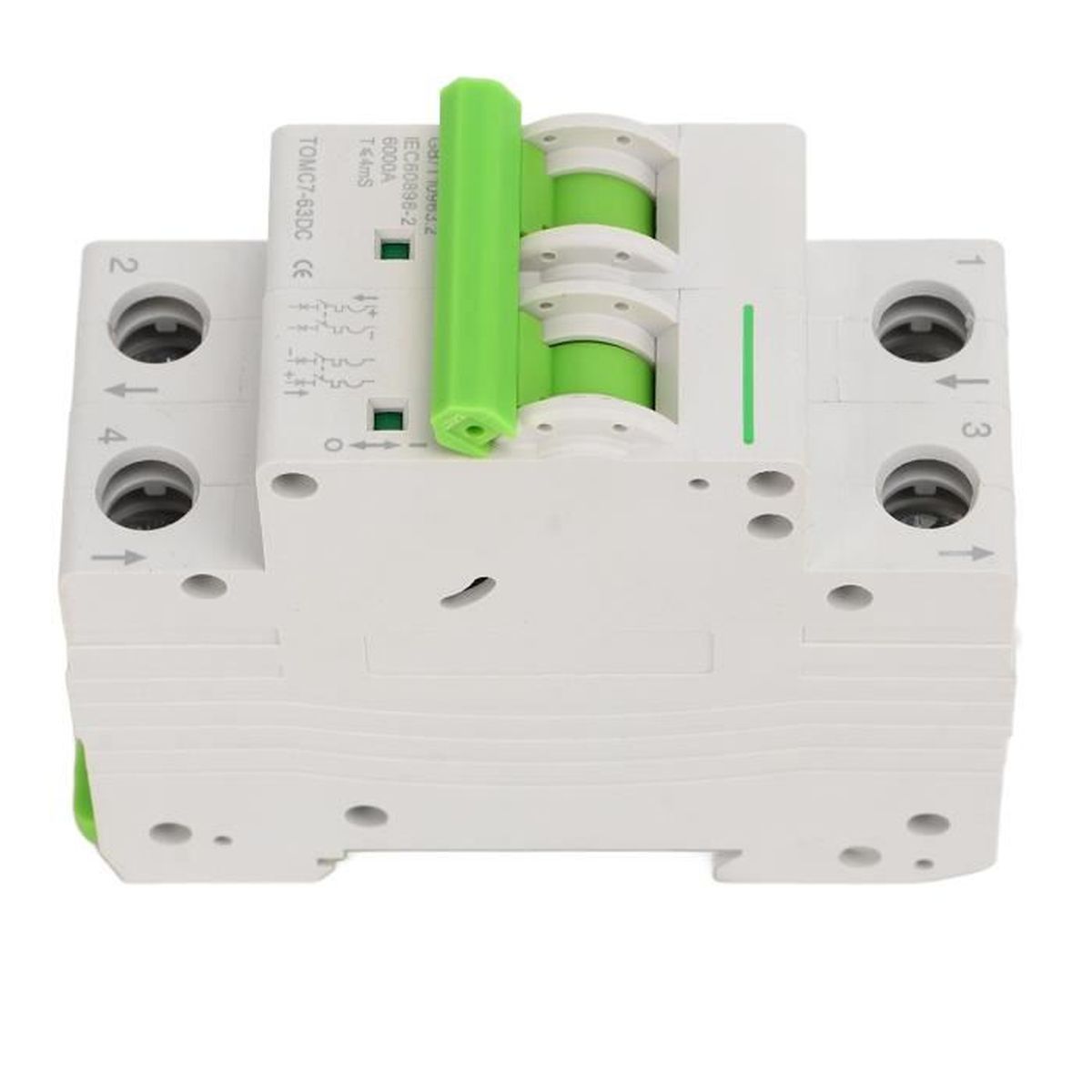 Disjoncteur Miniature DC 2P 63A 1000V IP65 Pour Installation Solaire – Neuf