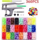 Boutons Pressions en Plastique - MINGMEI - Lot de 360 - 24 Couleurs - Outils Pince en Métal - DIY Art