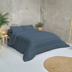 Couette Tempérée Cocooning 220x240 cm Lit 2 places - Enveloppe Ultra Douce - Édredon 350g/m² Fabriqué en France - Bleu - BLEU CALIN