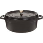 SOMAGIC STAUB Cocotte Ovale - En fonte - Emaillée - 31 cm - 5,5L - Noir Mat