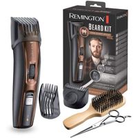 Remington MB4045 Coffret Rasage Beard Kit, Tondeuse Barbe, Lames Titanium Auto-Affûtées, Sabots Ajustables, Batterie Lithium