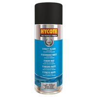 Hycote - Bombe de Peinture en spray Hycote - Acrylique - Noir Mat - Auto/Moto/Scooter - 400 ml