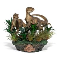 Iron Studios Jurassic Park - Just The Two Raptors Statue Figurine Delux Art Scale 1/10