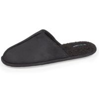 Chaussons mules Isotoner noir homme - Confort optimal - Polyester recyclé