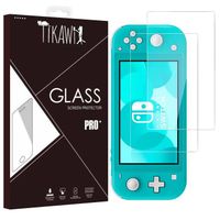 Tikawi x2 Verre trempé 9H Nintendo Switch LITE Protection Ecran Haute résistance - [Anti-traces] - Film de protection x2