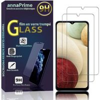 Pour Samsung Galaxy A12 6.5": Lot - Pack de 2 Films de protection écran Verre Trempé