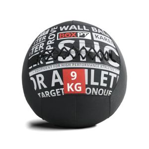 MEDECINE BALL Médecine Ball BOXPT 9kg - Noir - Pour Fitness et Entretien Physique