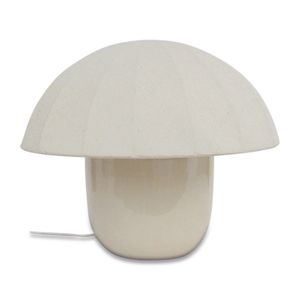 Lampe à Poser Champignon - Métal Bleu - 21x30 Cm - Déco Salon Ostaria