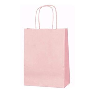 moyen 22 cm x 31cm x 10cm 10 x sacs en papier rose avec poignée torsadée