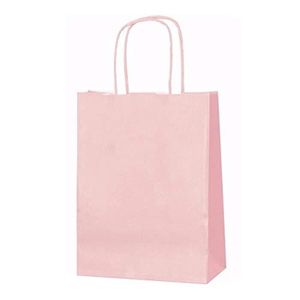 moyen 22 cm x 31cm x 10cm 10 x sacs en papier rose avec poignée torsadée