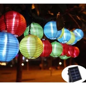 Japon LED Solaire Nylon Lumi/ères D/écoratif Lampes pour Jardin Terrasse Patio All/ées Mariages F/ête Vacances D/écoration 12inch Imperm/éable Ext/érieur Suspendu Lanternes MOOUK Chinois Solaire Lanternes