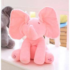 peluche elephant rose