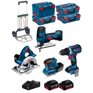 Bosch Professional 18V System perceuse-visseuse sans-fil GSR 18V-60 FC  (avec 4 adaptateurs, sans batterie ni chargeur, dans L-BOXX 136) -  FlexiClick System : : Bricolage