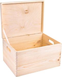 Boîte à tiroirs en bois brut, 22 x 9,5 x 17 cm  acheter en ligne sur  buttinette - loisirs créatifs