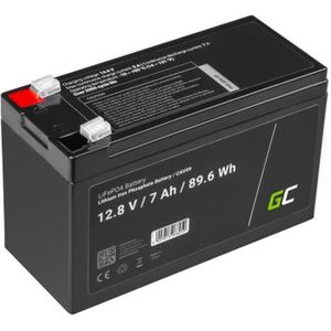 BATTERIE VÉHICULE Green Cell® Batterie LiFePO4 7Ah 12.8V 89.6Wh lith