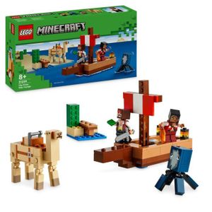 ASSEMBLAGE CONSTRUCTION LEGO® Minecraft® 21259 Le Voyage du Bateau Pirate,