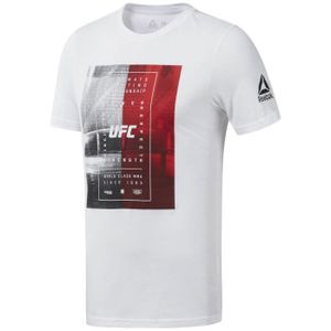t shirt ufc reebok homme or