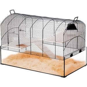CAGE Cage - Animal Valley - Neo Panas XL - Noir - Plastique et métal - Pour gerbille et hamster