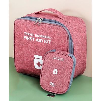 Trousse De Secours Vide VINATO – Rouge, 23x13,5x7 Cm, Tissu Oxford étanche, Compartiments, 100 G