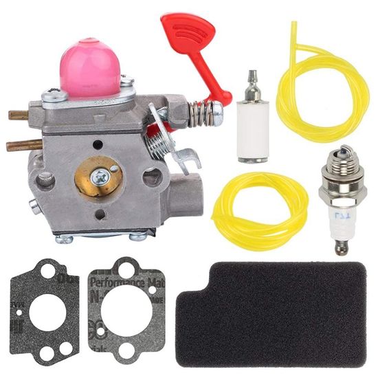 Kit Carburateur Complet Pour Souffleur à Feuilles BVM200FE 25CC - Inclut Conduites, Joints, Filtre - Compatible C1U-W43, C1U-W43B, C1U-W43C