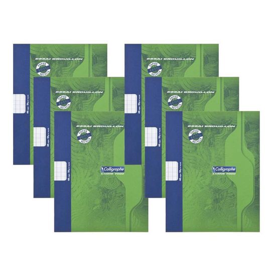 Lot De 10 Cahiers De Dessin Calligraphe (Clairefontaine) - 17x22 Cm, 32 Pages 120 G, Couverture Carte