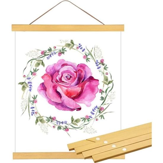 Cadre Photo Magnétique En Bois - Support D'affiche Modulable - Déco Murale Design
